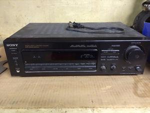 SONY RECEIVER WITH PHONO OUTPUT AND SURROUND SOUND