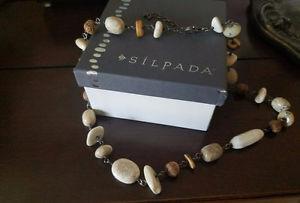 Silpada African Opal, White Howlite Necklace & Bracelet Set