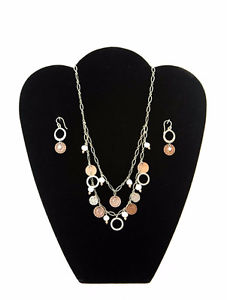 Silpada Pearl Copper Coin Cha Cha Necklace & Matching