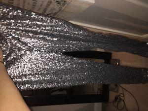 Silver Sequence Pants (Brand New)