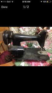 Stinger sewing machine