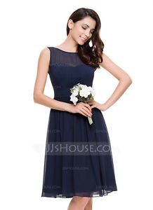 Sz 6 Navy Blue Bridesmaid Dress