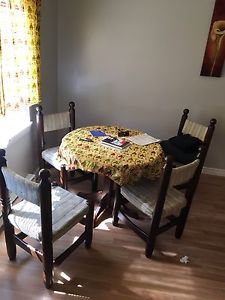 Table and 4 chairs good deal