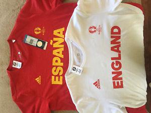 Two Brand New Adidas T shirts