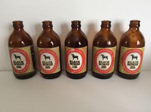 Vintage Black Horse Stubby Beer Bottles
