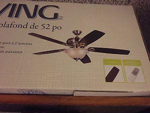 Wanted: 52 inch ceiling fan -brand new in box