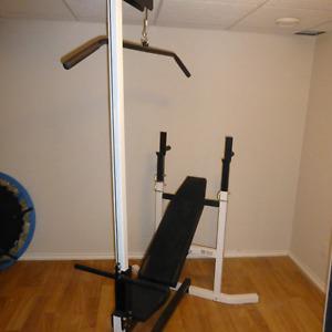 Weight Bench with Lat Pull Down