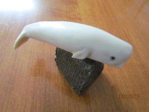 Whale carving