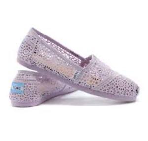 Womens TOMS summer shoes purple
