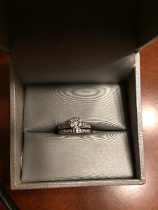 engagement and wedding rings
