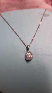 10k diamond necklace