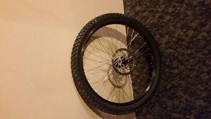 26 inch disk brake rim and tire for sale