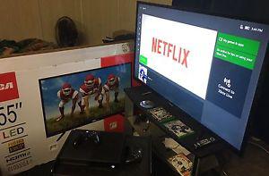 55" LED RCA TV Paid $535 Like New with Receipt and Box