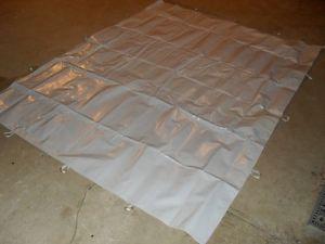 6' x 7'8'' white vinyl tarp