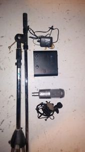 ART Preamp,Audio Technica  Microphone and Stand