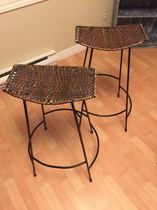 Bamboo bar top chairs
