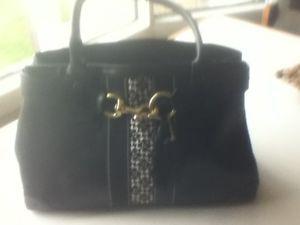 Black Leather COACH purse