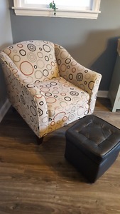 Chair & ottoman