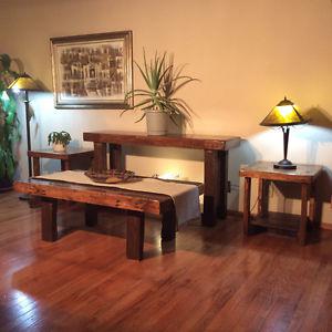 Coffee table,reclaimed wood Colonial American