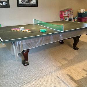 Conversion table top ping pong