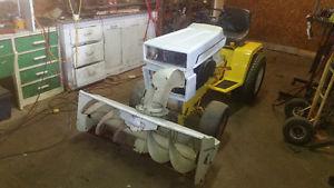  Cub cadet garden tractor with snowblower and mower