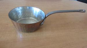 French tinned copper saucepan