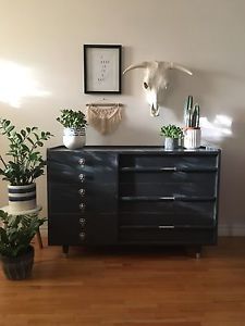 Gorgeous Matching Mid Century Credenza and Tall Boy
