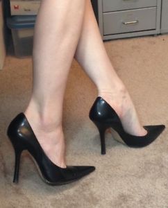 Guess high heels. Size 8.5. Black leather. Need them in a