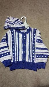 NEW Adorable Sweater & Hat Set, 2T - $15