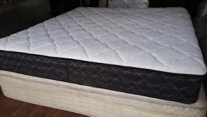 NEW King size mattress 280$,Box spring 80$, FREE delivery if