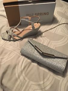 Prom shoes and clutch