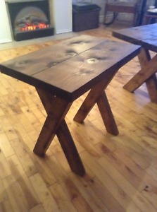 Rustic end table $