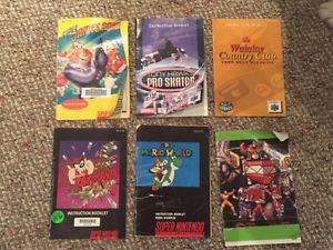 SNES N64 Manuals