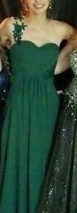 Size 00-2 Dark green prom dress