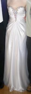 White Tony Bowls Prom Dress