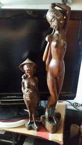 Wooden Asian Statues