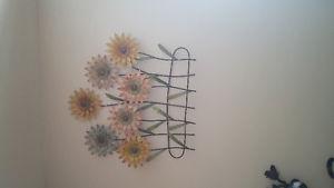 wall decor. metal flowers
