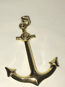 10k Gold anchor pendent