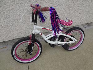 $120 - Hello Kitty 16'' bike w/training wheels.