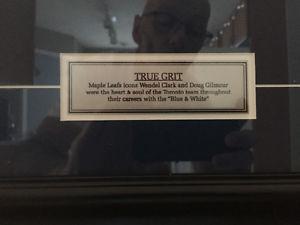 24" x 36" Licensed Wendel Clark/Doug Gilmour "TRUE GRIT"