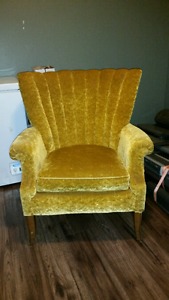 Antique wingback chair