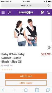 Baby K'tan Baby Carrier - Size XS