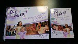 Baby sign book and audio cd