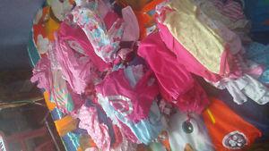 Bag of baby girl clothes