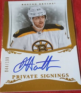 Boston Bruins hockey card collection.