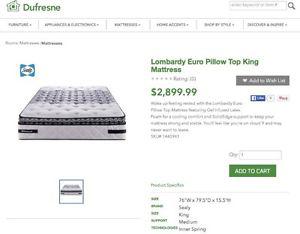 Brand NEW: Sealy Lombardy king mattress