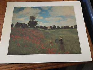 Claude Monet - Poppyfield print " by 9 1/2"