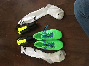 Cleats/socks/ shin pads