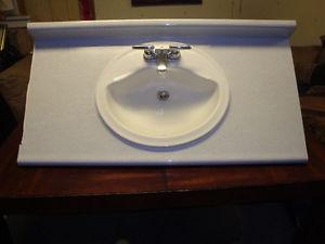 Countertop with Sink and Faucet