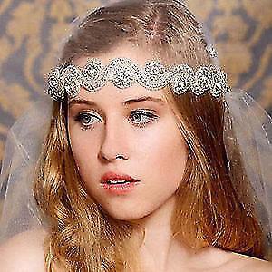 Crystal Wedding Stunning Headbands on Satin Sash! Can be a